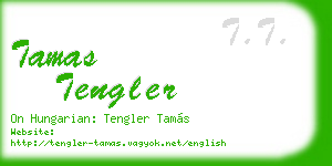tamas tengler business card
